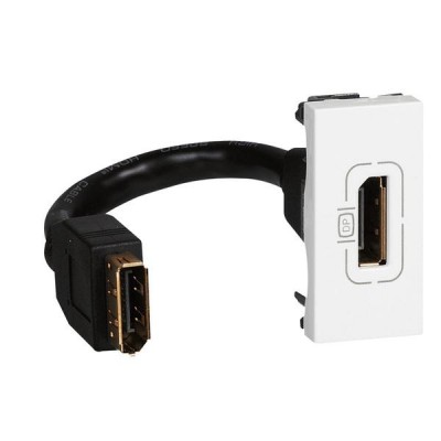 Mosaic роз. HDMI 1м белый + шнур