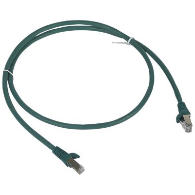 Шнур коммутационный RJ 45 - категория 6 - F/UTP - LSZH - экранированный - 1 м - зеленый