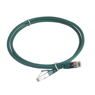 Шнур коммутационный RJ 45 - категория 6a - S/FTP - LSZH - экранированный - 1 м - зеленый