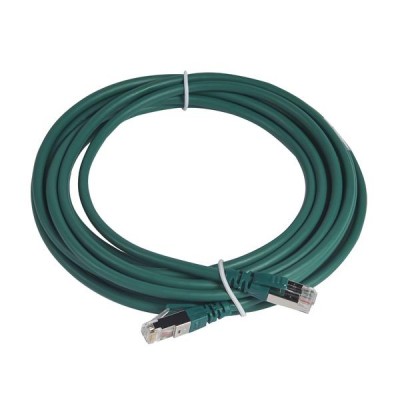 Шнур коммутационный RJ 45 - категория 6a - S/FTP - LSZH - экранированный - 5 м - зеленый