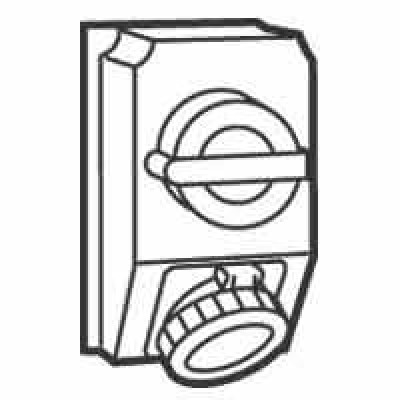 Комбинированный щиток с переключателем Hypra - IP 66/67-55 - 2К+З - 16 А - пластик