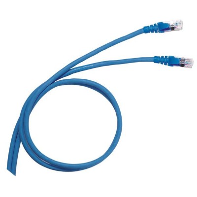 Шнур коммутационный RJ 45 - категория 6 - F/UTP - PVC - экранированный - 2 м - голубой