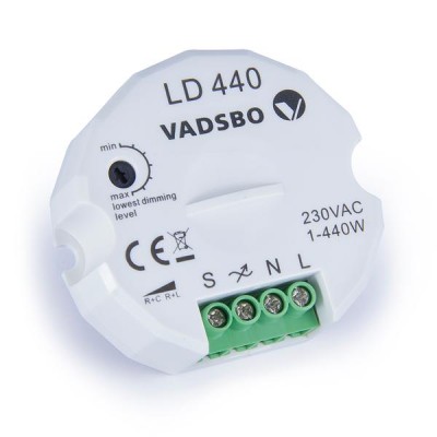 Vadsbo LED-диммер, 1 канал х 440 Вт снейтралью