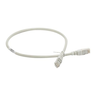 Шнур коммутационный RJ 45 - категория 5е - F/UTP - PVC - экранированный - 0,5 м - серый