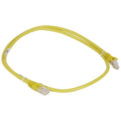 Шнур коммутационный RJ 45 - категория 6a - U/UTP - PVC - неэкранированный - 1 м - желтый