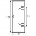 Кабель-канал, 2 метра, сечение 130x50