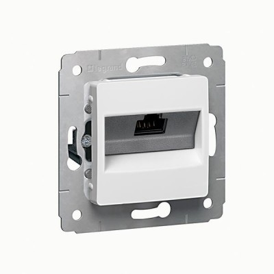 Информационная розетка - Cariva - RJ45 - категория 6 UTP - White