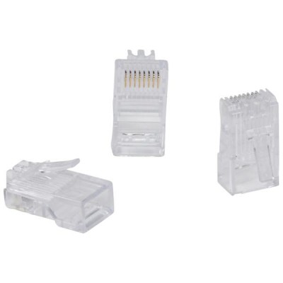 Вилка RJ 45 кат. 5е - 8 контактов - ширина 11,7 мм