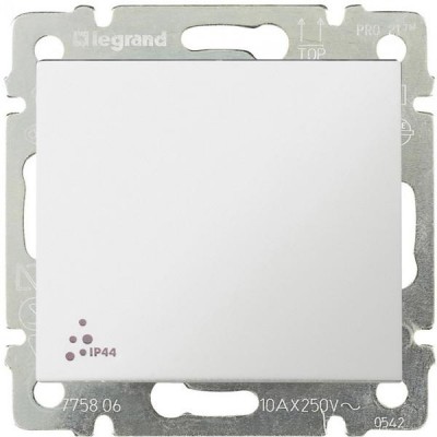 Выключатель - Valena - IP 44 - 10 A - 250 В - White