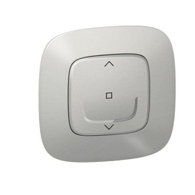 Valena Allure with NETATMO. Умный выключатель рольставней 500 ВА 230В. Цвет Алюминий