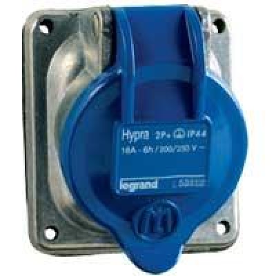 Встраиваемая розетка Hypra - IP 44 - 3К+З - 32 А - металл