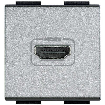 Livinglight Розетка HDMI Алюминий