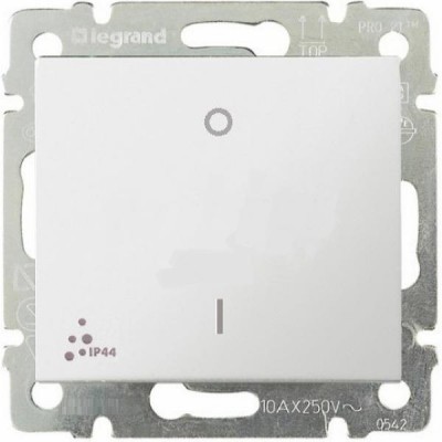 Выключатель двухполюсный - Valena - IP 44 - 10 A - 250 В~ - White